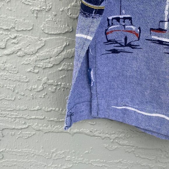 Palm Grove Boats & Lighthouses Sz 2X Button Up - Picture 10 of 15